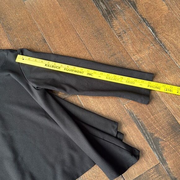 Planet by Lauren G black sweatshirt women’s size 1 or 4-8 made in USA lagenlook - Picture 6 of 8